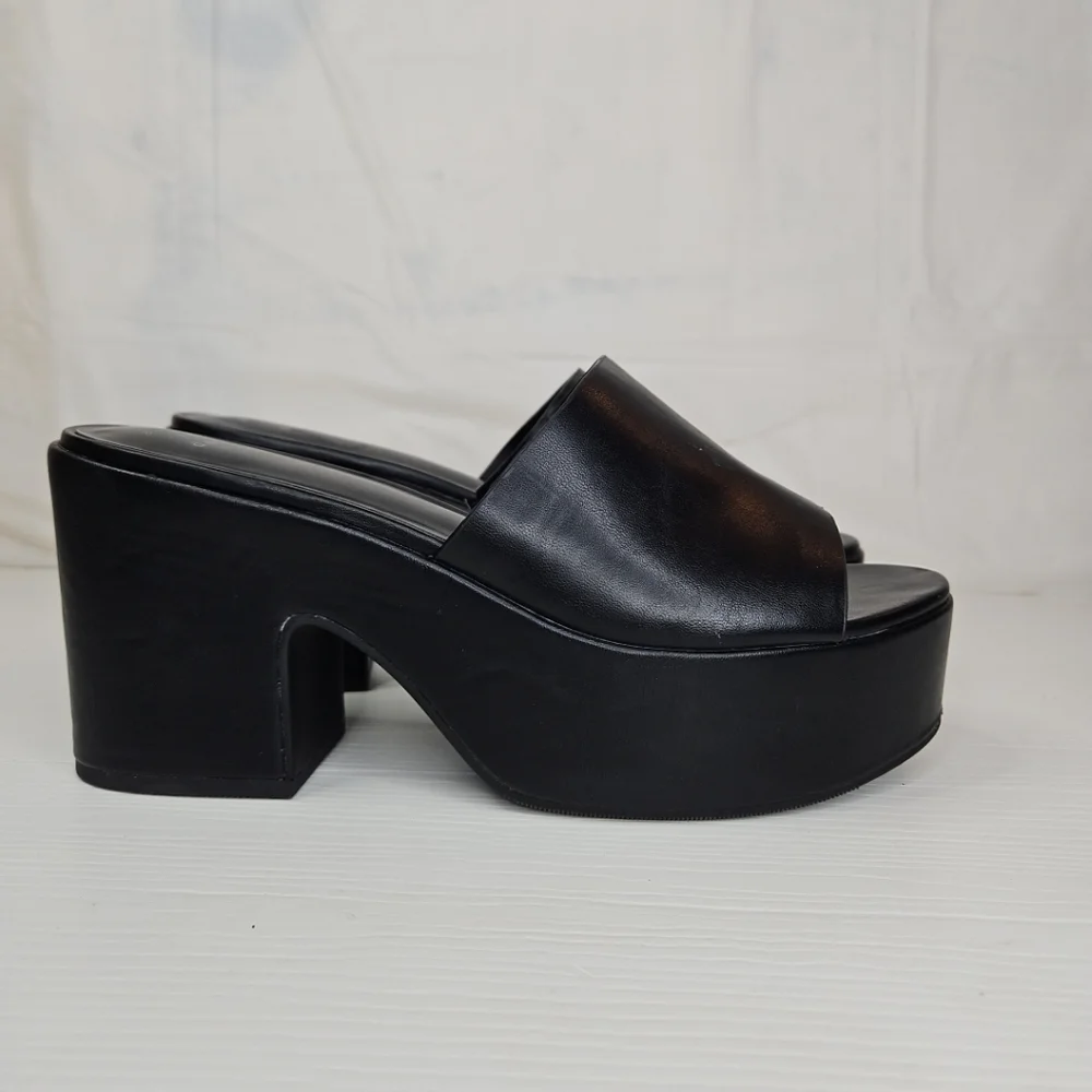 Women's Ricky Platform Heels with Memory Foam Insole - A New Day™ Sizes Slip-on